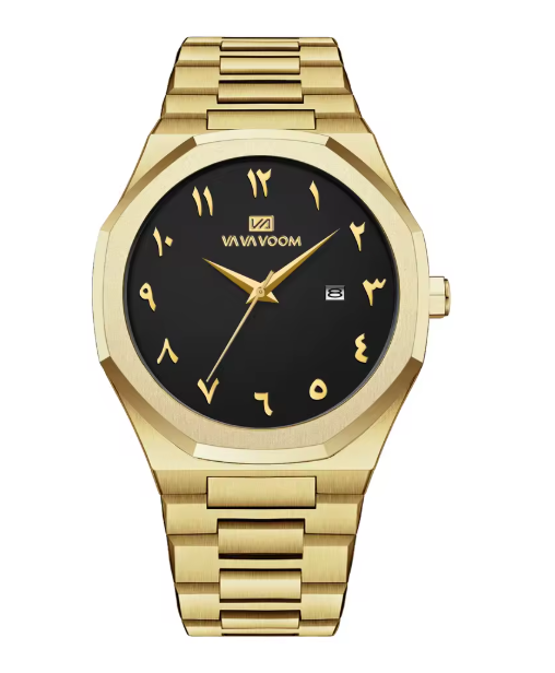Montre Arabe dorée